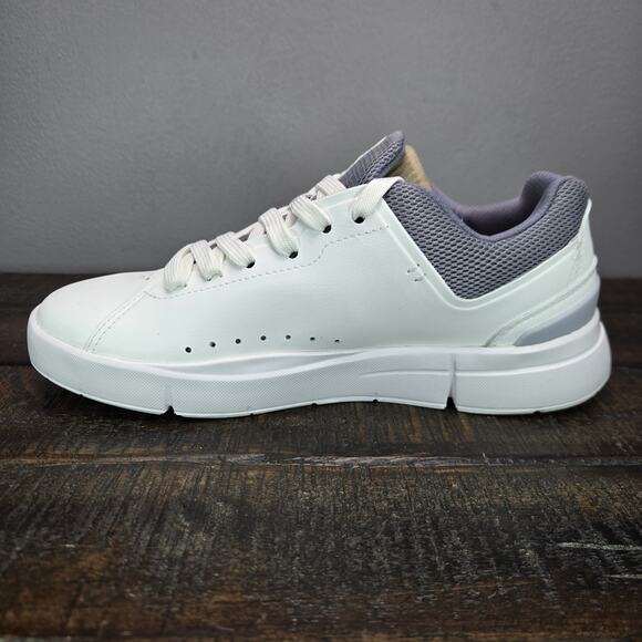 NEW On Cloud The Roger Advantage Womens Size 6.5 Court Tennis Shoes White Fossil - Picture 6 of 12